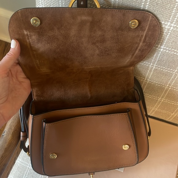 EUC Miu Miu calfakin saddle bag brown - Picture 9 of 13